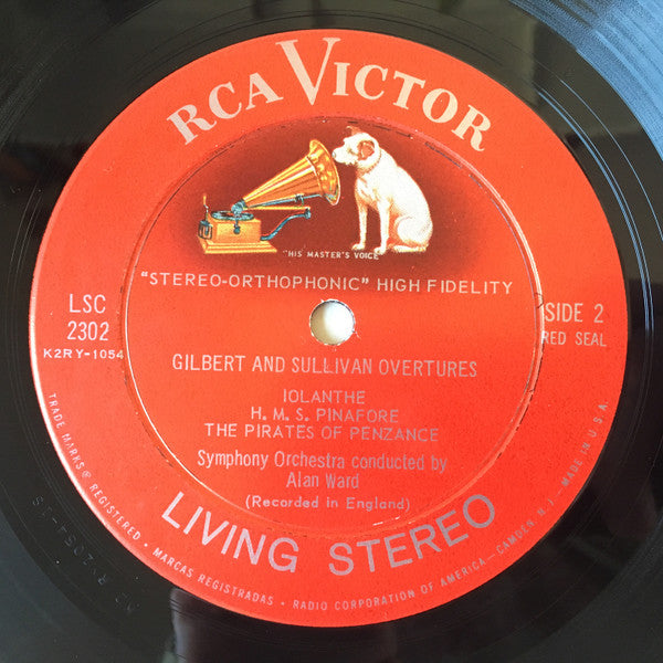Gilbert And Sullivan* Orchestra Conducted By Alan Ward (6) : Overtures (LP, Ind)