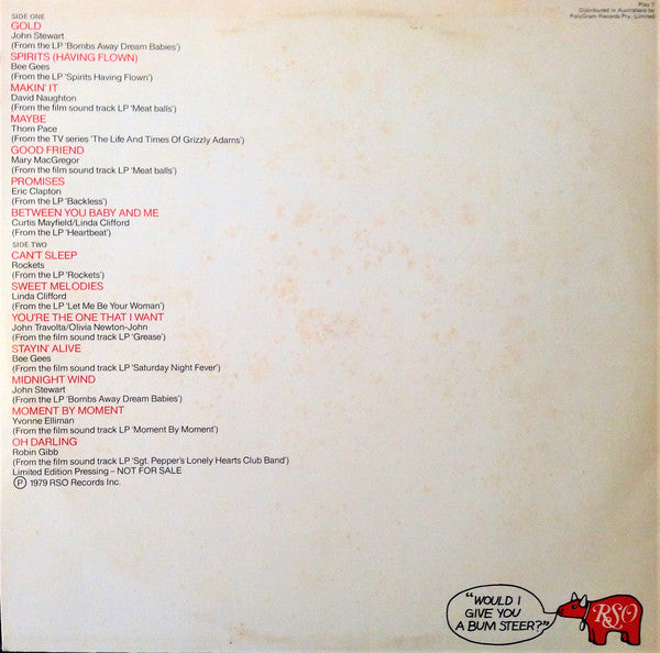 Various : Rso - Matchplay - Limited Edition (LP, Comp, Promo)