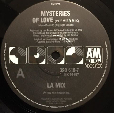 LA Mix* : Mysteries Of Love (7", Single)