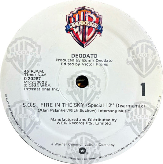 Deodato* : S.O.S. Fire In The Sky (12", Maxi)