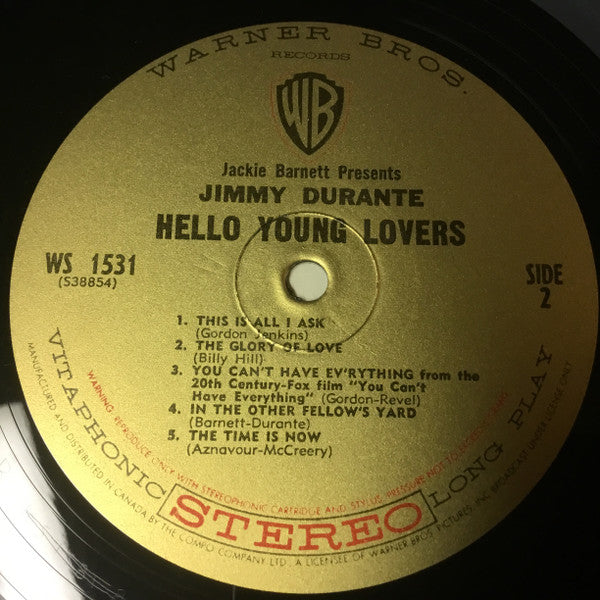 Jimmy Durante : Hello Young Lovers (LP, Album)