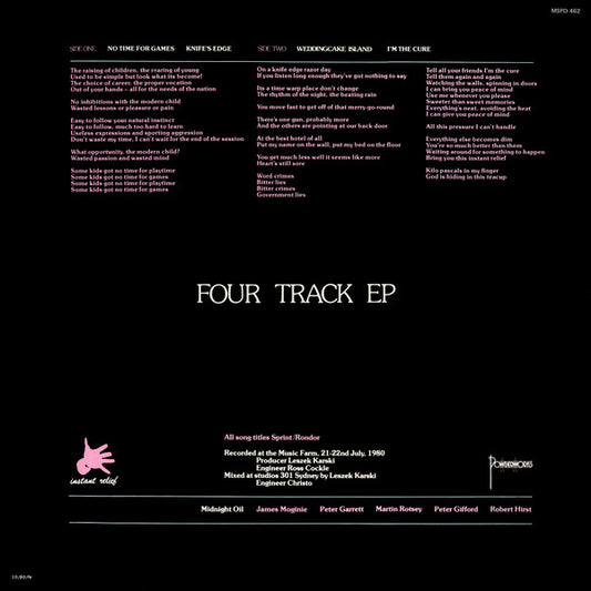 Midnight Oil : Bird Noises (12", EP)