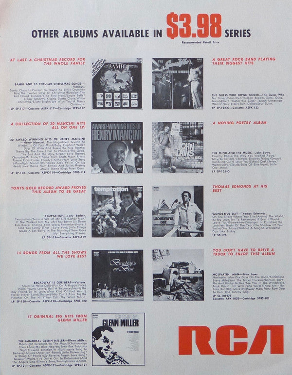 Henry Mancini : Award Winning Hits Of Henry Mancini (LP, Comp)