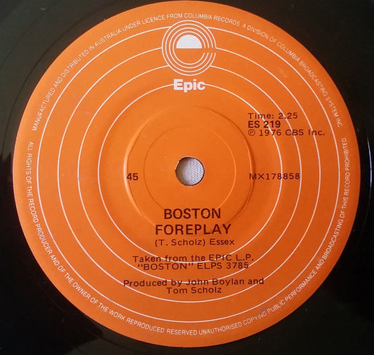 Boston : Peace Of Mind (7", Single)