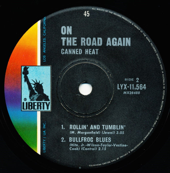 Canned Heat : On The Road Again (7", EP, RE)