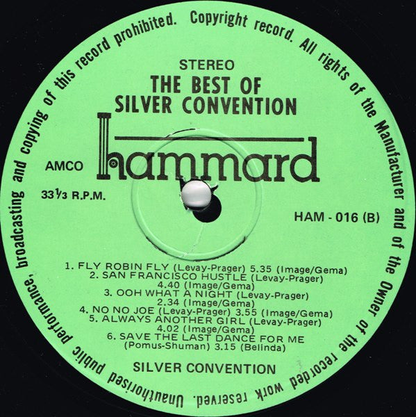 Silver Convention : The Best Of Silver Convention (LP, Comp, Gat)