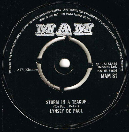 Lynsey De Paul : Sugar Me (7", Single)