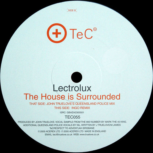 Lectrolux : The House Is Surrounded (12")