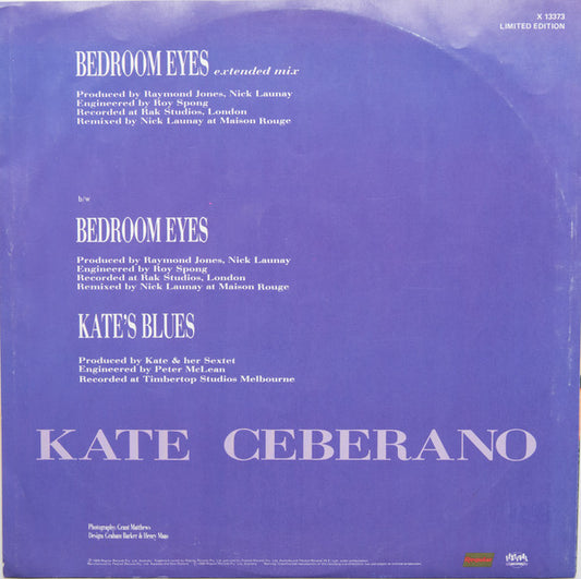 Kate Ceberano : Bedroom Eyes (12", Ltd)
