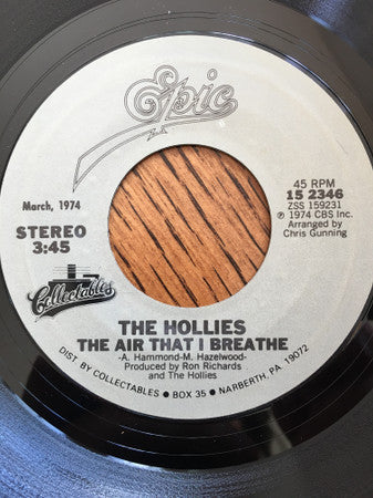 The Hollies : Jennifer Eccles / The Air That I Breathe (7", RE, Styrene)