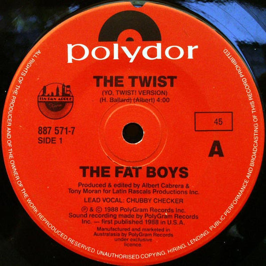 The Fat Boys* : The Twist (7", Single)