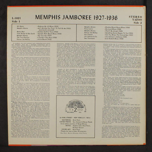 Various : Memphis Jamboree 1927-1936 (LP, Comp, RE, RP, Red)