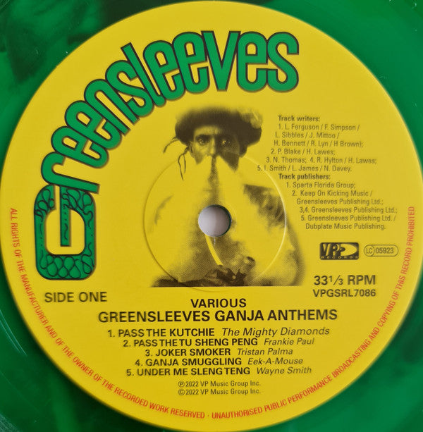 Various : Greensleeves Ganja Anthems (LP, Comp, Gre)