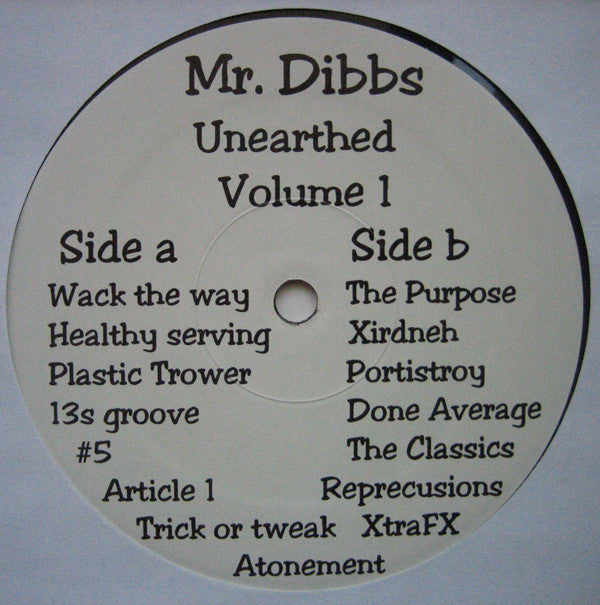 Mr. Dibbs : Unearthed Vol.1 (12")