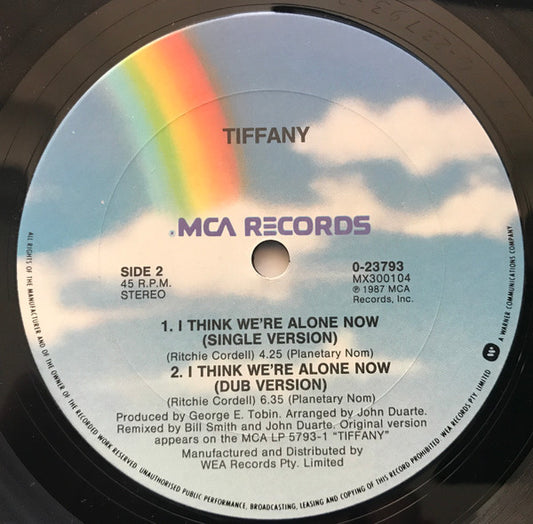 Tiffany : I Think We're Alone Now (12", Single)