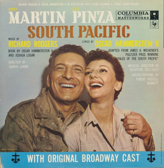 Mary Martin, Ezio Pinza, Richard Rodgers / Oscar Hammerstein 2nd* With Original Broadway Cast* : South Pacific (LP, Album, RE, Gat)