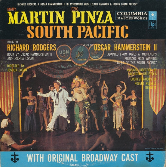 Mary Martin, Ezio Pinza, Richard Rodgers / Oscar Hammerstein 2nd* With Original Broadway Cast* : South Pacific (LP, Album, RE, Gat)