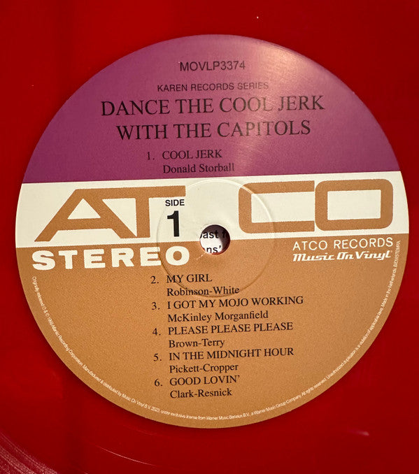 The Capitols : Dance The Cool Jerk With The Capitols (LP, Album, Ltd, Num, RE, Red)