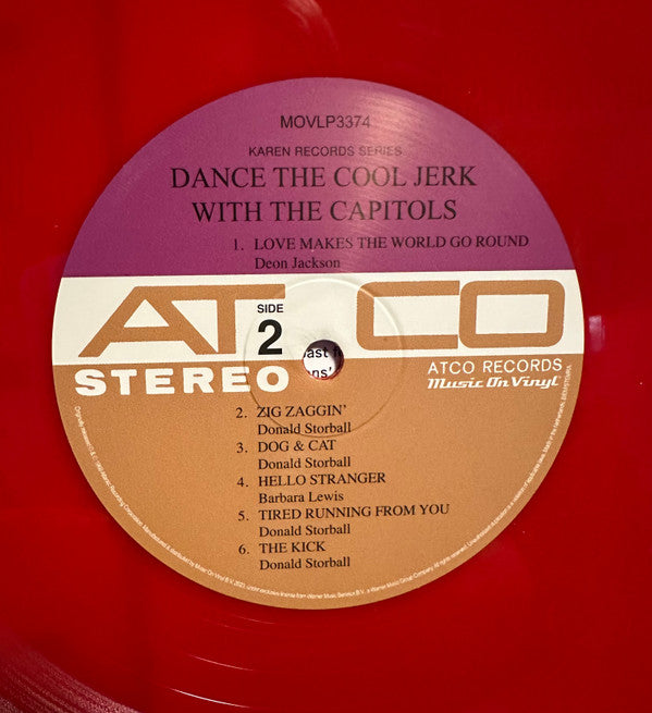 The Capitols : Dance The Cool Jerk With The Capitols (LP, Album, Ltd, Num, RE, Red)