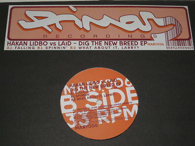 Hakan Lidbo* vs. Laid : Dig The New Breed EP (12", EP)