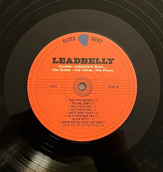 Leadbelly : Huddie Ledbetter's Best... His Guitar - His Voice - His Piano (LP, Ltd)