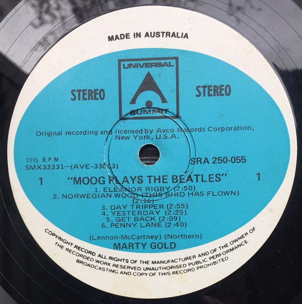Marty Gold : Moog Plays The Beatles (LP)