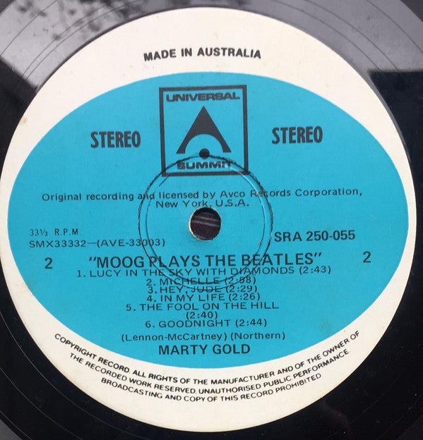Marty Gold : Moog Plays The Beatles (LP)
