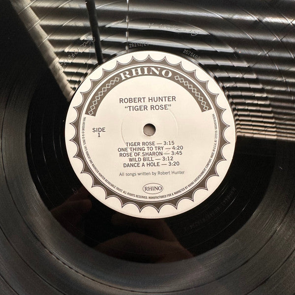 Robert Hunter : Tiger Rose (LP, Album, RE, RM, 50t)