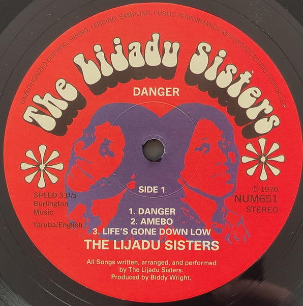 The Lijadu Sisters* : Danger (LP, Album, RE)