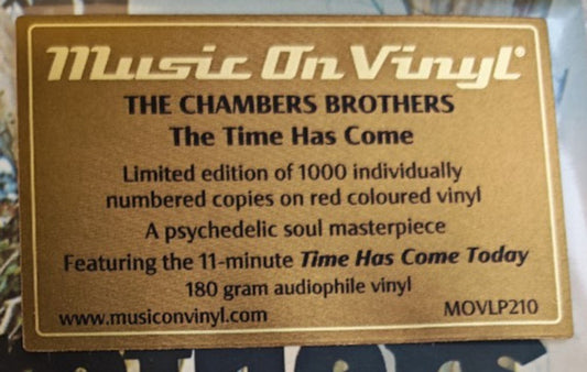 The Chambers Brothers : The Time Has Come (LP, Album, Ltd, Num, RE, Red)