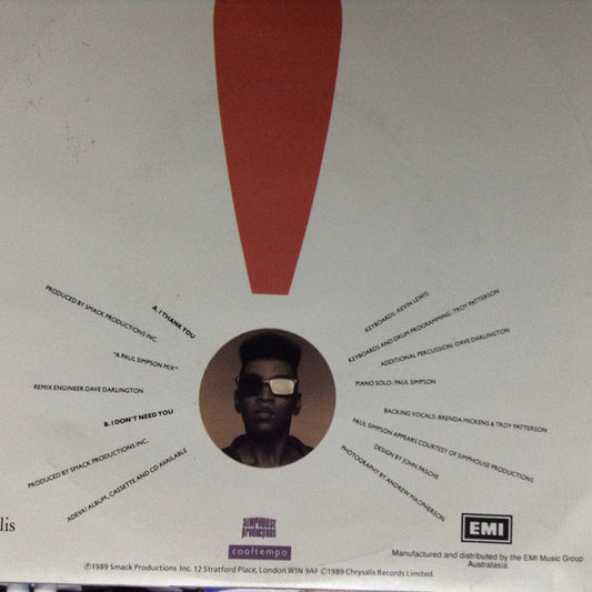 Adeva!* : I Thank You (7", Single)