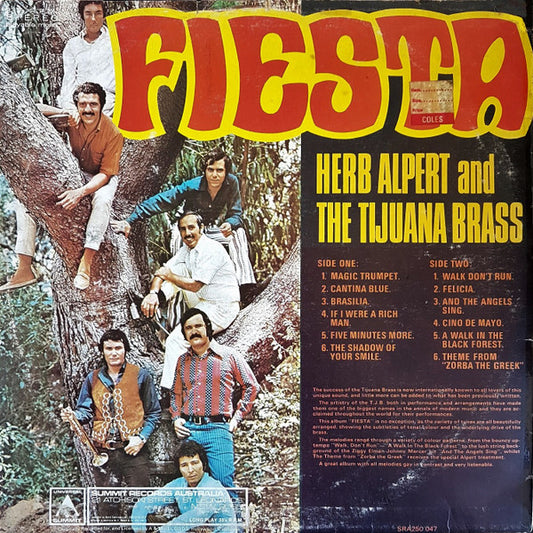 Herb Alpert And The Tijuana Brass* : Fiesta (LP, Comp, May)