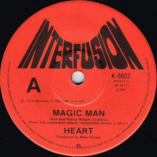 Heart : Magic Man (7", Single)
