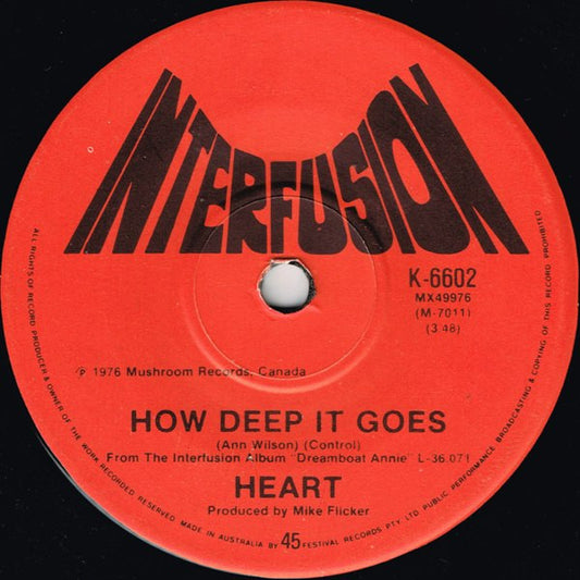 Heart : Magic Man (7", Single)