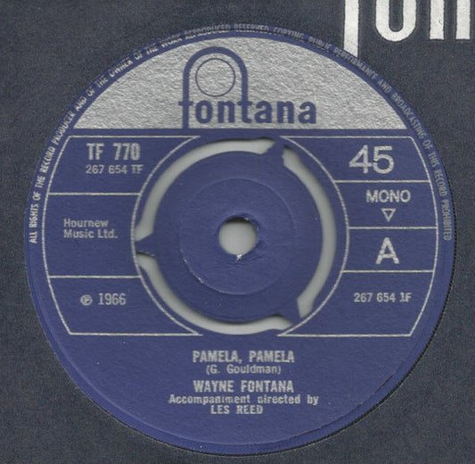 Wayne Fontana : Pamela, Pamela (7", Single, Mono, 3-p)