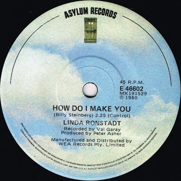Linda Ronstadt : How Do I Make You / Rambler Gambler (7", Single)