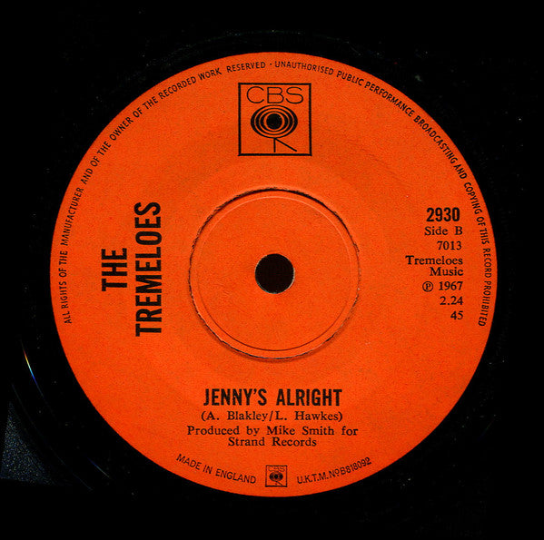 The Tremeloes : Even The Bad Times Are Good (7", Single, Sol)