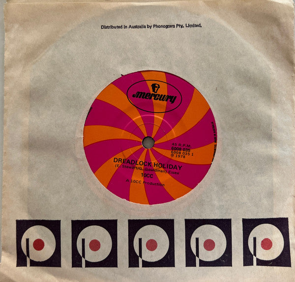 10cc : Dreadlock Holiday (7", Single)