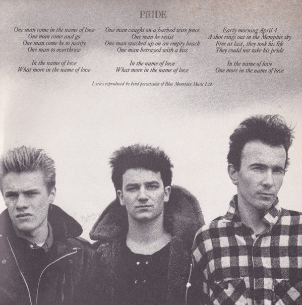 U2 : Pride (In The Name Of Love) (2x7", Single, Gat)