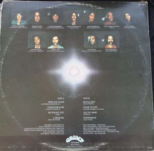 Jefferson Starship : Dragon Fly (LP, Album)