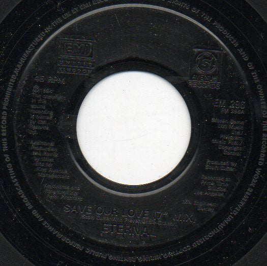 Eternal (2) : Save Our Love (7", Jukebox)