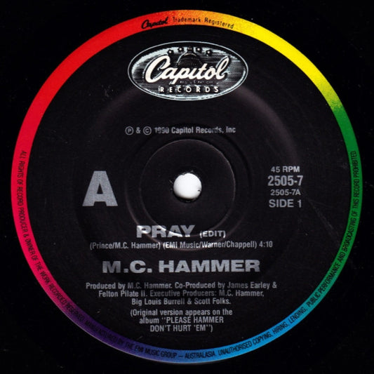 MC Hammer : Pray (7", Single)