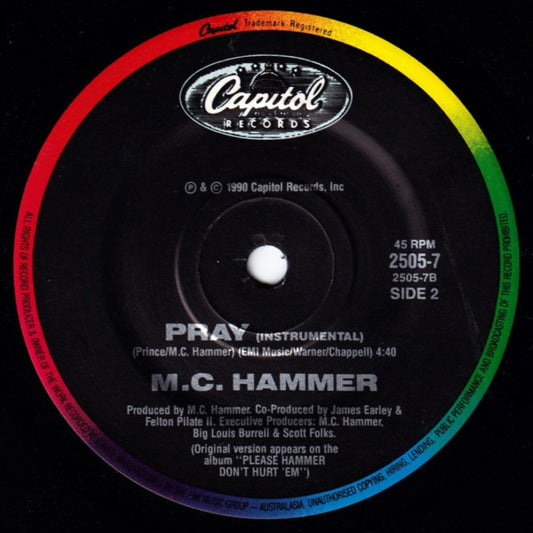 MC Hammer : Pray (7", Single)