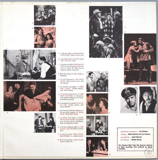 Theodore Bikel : Bravo Bikel - Theodore Bikel Town Hall Concert (LP, Mono)