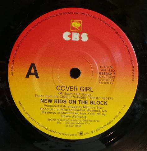 New Kids On The Block : Cover Girl (7", Single)