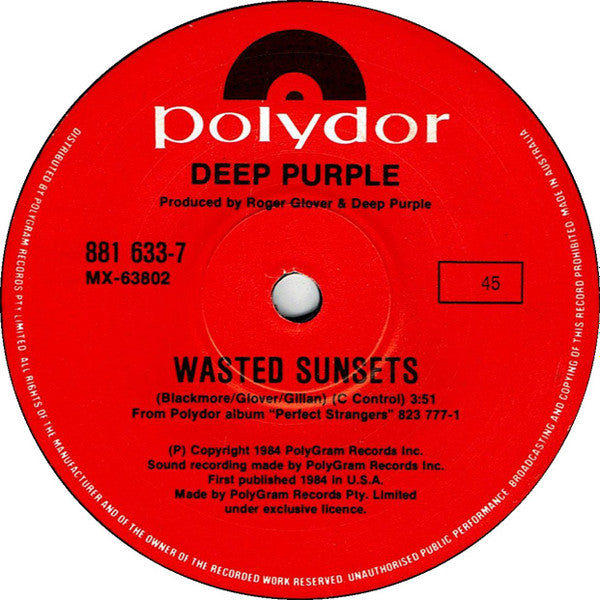 Deep Purple : Knocking At Your Back Door  (7", Single)
