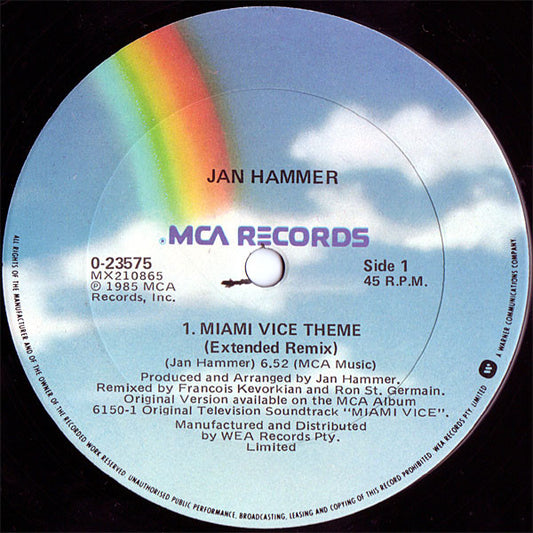 Jan Hammer : Miami Vice Theme (12")