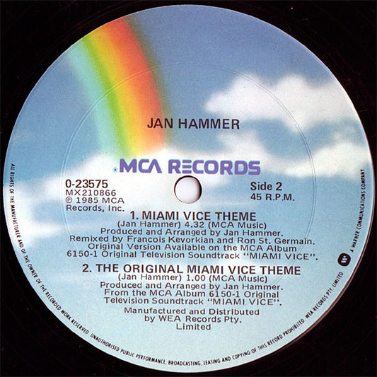 Jan Hammer : Miami Vice Theme (12")