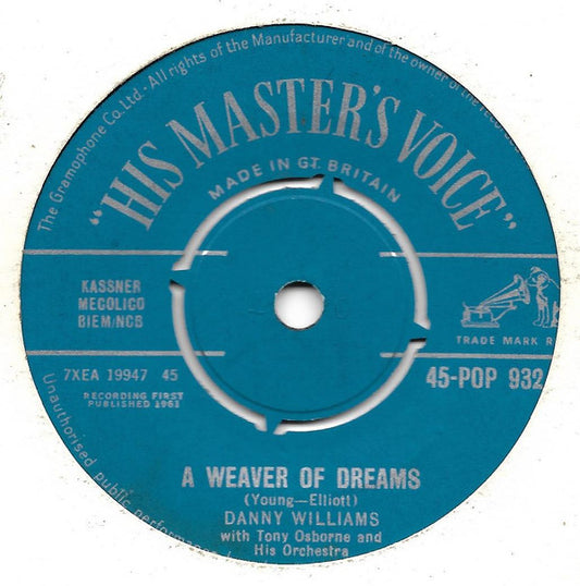 Danny Williams : Moon River (7", Single)