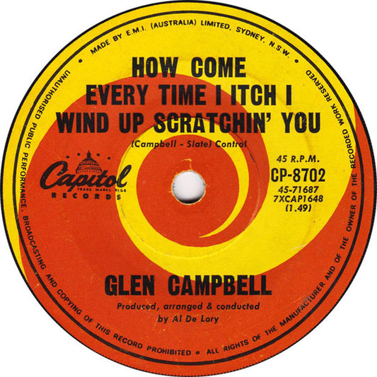 Glen Campbell : Galveston (7", Single)